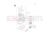 KAWASAKI GPZ500S (EX500-E10) Cylinder/Piston(s)