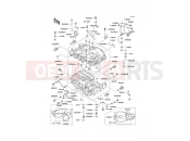 KAWASAKI GPZ500S (EX500-E10) Crankcase