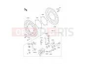 KAWASAKI GPZ500S (EX500-E10) Front Brake