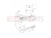 KAWASAKI GPZ500S (EX500-E10) Decals(Silver)