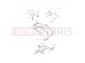 Decals(Green) - Kawasaki ER-6f ABS (EX650FCF) 2012