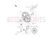 Front Hub - Kawasaki NINJA 250R (EX250KCF) 2012
