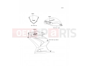 Decals(White)(Green) - Kawasaki NINJA 250R (EX250KCF) 2012