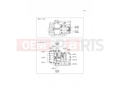 Crankcase Bolt Pattern - Kawasaki VERSYS (KLE650CCF) 2012