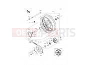 KAWASAKI Ninja 650 ABS (EX650FDS) Rear Hub