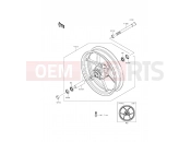 KAWASAKI ER-6f (EX650EEF) Front Hub
