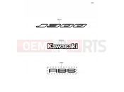 KAWASAKI J300 ABS (SC300BEF) Decals(Black)