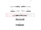 KAWASAKI J300 ABS (SC300BEFA) Decals(Green/Black)
