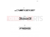 KAWASAKI J300 ABS (SC300BEFA) Decals(White)
