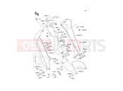 KAWASAKI KAZER (AN110-D3) Leg Shield/Chain Cover