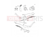 KAWASAKI KAZER (AN110-D3) Decals(Black)