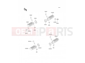 KAWASAKI KLE250 (KLE250-A6) Footrests