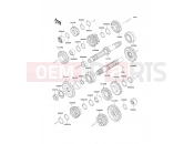 Transmission - Kawasaki ER-5 (ER500-C5P) 2005