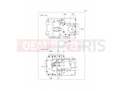 Crankcase Bolt Pattern - Kawasaki ER-5 (ER500-C5P) 2005
