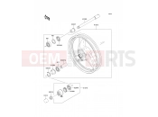 Front Hub - Kawasaki ER-5 (ER500-C5P) 2005
