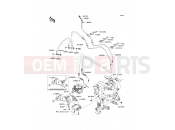KAWASAKI ER-6f ABS (EX650B6F) Brake Piping