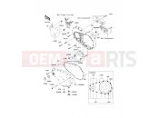 Left Engine Cover(s) - Kawasaki VN2000 (VN2000A6F) 2006