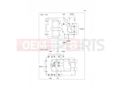 KAWASAKI KLE500 (KLE500B7F) Crankcase Bolt Pattern