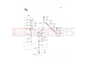KAWASAKI KLE500 (KLE500B7F) Rear Master Cylinder
