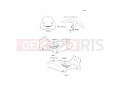 Decals(Blue)(Black)(Black) - Kawasaki VERSYS (KLE650B7F) 2007