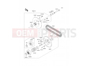KAWASAKI MULE 600 (KAF400B7F) Driven Converter/Drive Belt