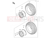 KAWASAKI MULE PRO-FX (KAF820HHF) Wheels/Tires