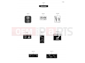 KAWASAKI MULE PRO-MX (KAF700BKF) Labels
