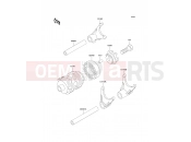 Gear Change Drum/Shift Fork(s) - Kawasaki KX85 (KX85A6F) 2006