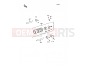 Gear Change Drum/Shift Fork(s) - Kawasaki KX60 (KX60-B3) 1987