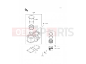 Cylinder/Piston(s) - Kawasaki GPZ500S (EX500-D7) 2000