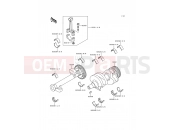 Crankshaft - Kawasaki GPZ500S (EX500-D7) 2000