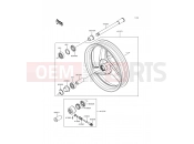 Front Hub - Kawasaki GPZ500S (EX500-D7) 2000