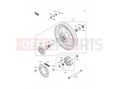 Rear Hub - Kawasaki GPZ500S (EX500-D7) 2000