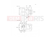 Crankcase Bolt Pattern - Kawasaki GPZ500S (EX500-E7) 2000