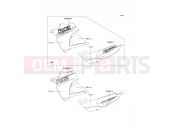 KAWASAKI KLE500 (KLE500-A12) Decals(Gold/White)
