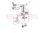 Crankshaft/Piston(s) - Kawasaki KDX200 (KDX200-C2) 1987