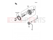 Front Hub - Kawasaki KDX200 (KDX200-C2) 1987