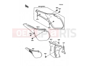 Side Covers/Chain Cover - Kawasaki KDX200 (KDX200-C2) 1987