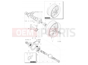 MV Agusta F3 675 RC Rear Wheel Assembly
