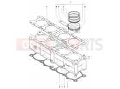 Cylinder & Piston Assembly - MV Agusta 2002-2003 F4 750S 1+1