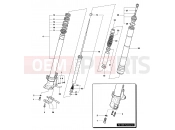 Front Fork Left - MV Agusta 2005 F4 Tamburini