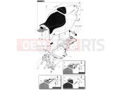 MV Agusta 2004-2006 F4 1000S 1+1 Rear Fairing (single seat)