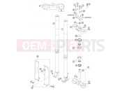 FRONT FORK, TRIPLE CLAMP - KTM 250 SXS (6300D1) [EU] 2004