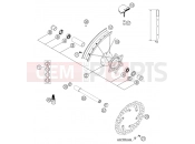 FRONT WHEEL - KTM 250 SXS (6300D1) [EU] 2004