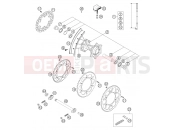 REAR WHEEL - KTM 250 SXS (6300D1) [EU] 2004