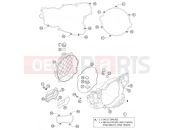CLUTCH COVER - KTM 250 SXS (6300D1) [EU] 2004
