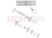TRANSMISSION I - MAIN SHAFT - KTM 250 SXS (6300D1) [EU] 2004