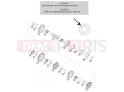 TRANSMISSION II - COUNTERSHAFT - KTM 250 SXS (6300D1) [EU] 2004