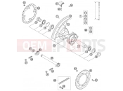 REAR WHEEL - KTM 105 SX (6101D5) [EU] 2004