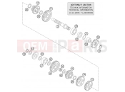 TRANSMISSION II - COUNTERSHAFT - KTM 105 SX (6101D5) [EU] 2004